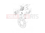 Triumph 2010 AMERICA EFI Front Brake Caliper & Disc