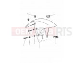Triumph 2000 DAYTONA 595 / 955i Front Mudguard All Markets Except US,CA,SG