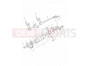 Triumph 2000 DAYTONA 595 / 955i Gear Selector Drum