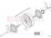 DUCATI Diavel 1260 S FRONT WHEEL [XCO:BYG]