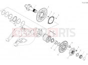 DUCATI Diavel 1260 S REAR WHEEL SPINDLE