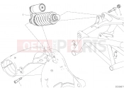 DUCATI 2022 Hypermotard 950 SP REAR SHOCK ABSORBER