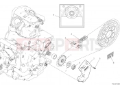 FRONT SPROCKET - CHAIN - Ducati Hypermotard 950 RVE 2022