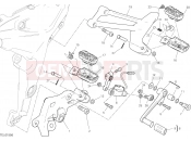 DUCATI 2022 Multistrada V2 S Travel FOOTRESTS, LEFT