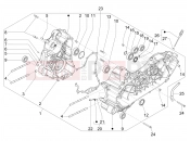 CRANKCASE - Piaggio MP3 530 HPE RST Exclusive 2022