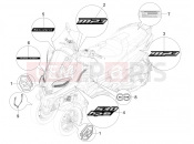 Plates - Emblems - Piaggio MP3 530 HPE RST Exclusive 2022
