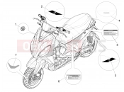 PIAGGIO Piaggio 1 Moped 30 MPH (USA) Plates - Emblems