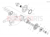 DUCATI 2022 STREETFIGHTER V2 REAR WHEEL SPINDLE [MOD:SFV2]