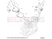 INDIAN CHALLENGER STANDARD (R02) (N22LCBRR) ENGINE | ENGINE, VALVE COVERS - N22LCBRR ALL OPTIONS (200685C)