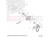 INDIAN CHALLENGER STANDARD (R02) (N22LCBRR) ENGINE | ENGINE, WATER PUMP ASM. - N22LCBRR ALL OPTIONS (201224C)