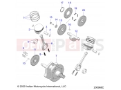 INDIAN ROADMASTER (R03) (N22TRABB) ENGINE | ENGINE, PISTON and CRANKSHAFT - N22TRABB ALL OPTIONS (200968C)