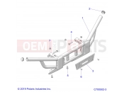 Polaris 2021 BRUTUS PRO XD 2000D (R02) (D21BBPD4B4) CHASSIS | CHASSIS, FRONT BUMPER - D21BBPD4B4 (C700502-3)