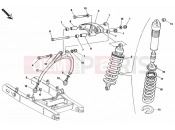 DUCATI 2002 Monster 900 REAR SHOCK ABSORBER » SWING ARM