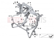 BMW Motorrad BMW 2019 C models C 650 GT 16 (0C05, 0C15) RIM BRACKET, FRONT