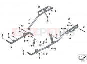 BMW Motorrad BMW 2019 C models C 650 GT 16 (0C05, 0C15) RACKET FOR RUNNING BOARD