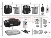 BMW Motorrad BMW 2019 C models C 650 GT 16 (0C05, 0C15) UGGAGE SYSTEM 