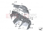 BMW Motorrad BMW 2019 C models C 650 GT 16 (0C05, 0C15) EAR TRIM PANEL, CENTER