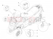 gilera 2015 Fuoco 500 LT Remote control switches - Battery - Horn