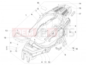gilera 2016 Fuoco 500 LT Helmet huosing - Undersaddle