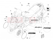 gilera 2016 Fuoco 500 LT Plates - Emblems