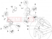 gilera 2016 Fuoco 500 LT Selectors - Switches - Buttons