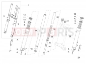 Front fork Kaifa - Motoguzzi V9 Bobber 850 2023
