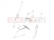 Front mudguard-Pillar - Motoguzzi V9 Bobber 850 2023
