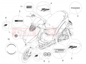Plates - Emblems - Piaggio Zip 50 4T 2023