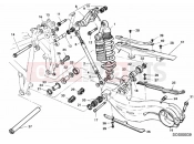 DUCATI 2001 Superbike 748 RS REAR SHOCK ABSORBER » SWING ARM