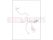 Harley-Davidson 2022 TOURING TOURING ELECTRA GLIDE STANDARD  - FLHT BRAKE LINES, FRONT - NON-ABS