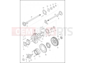 Harley-Davidson 2017 TRIKE TRI GLIDE ULTRA  - FLHTCUTG AXLE ASSEMBLY, REAR