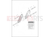 Harley-Davidson 2015 TOURING ULTRA CLASSIC LOW TWIN-COOLED  - FLHTCUL TC SHOCK ABSORBERS, REAR - FLHTCUL, FLHTKL, FLHXS & FLTRXS