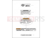 Harley-Davidson 2014 DYNA DYNA WIDE GLIDE  - FXDWG 103 LABELS