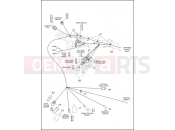 Harley-Davidson 2014 SPORTSTER SUPERLOW  - XL883L WIRING HARNESS, MAIN, NON-ABS (1 OF 4)