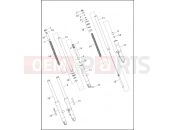 Harley-Davidson 2013 DYNA DYNA FAT BOB  - FXDF FORK, FRONT - FLD