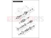 Harley-Davidson 2012 CVO/CUSTOM CVO ULTRA CLASSIC  - FLHTCUSE7 TRANSMISSION GEARS