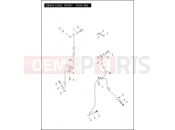 Harley-Davidson 2012 DYNA DYNA WIDE GLIDE  - FXDWG BRAKE LINES, FRONT - NON-ABS