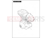 Harley-Davidson 2012 TOURING STREET GLIDE  - FLHX ENGINE ASSEMBLY - TWIN CAM 103â¢