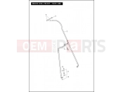 Harley-Davidson 2012 TOURING ROAD GLIDE CUSTOM  - FLTRX BRAKE LINE, FRONT - NON-ABS