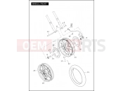 WHEELS, FRONT - Harley-Davidson VRSCDX NIGHT ROD SPECIAL - VRSCDX 105 2012