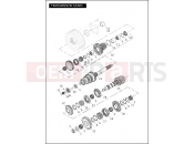 HARLEY-DAVIDSON DYNA SUPER GLIDE CUSTOM  - FXDC TRANSMISSION GEARS