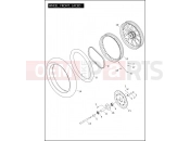 Harley-Davidson 2011 DYNA DYNA WIDE GLIDE  - FXDWG WHEEL, FRONT, LACED