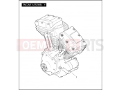 Harley-Davidson 2011 TOURING STREET GLIDE  - FLHX ENGINE ASSEMBLY - TWIN CAM 103â¢