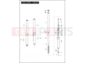 Harley-Davidson 2011 VRSC VRSCDX NIGHT ROD SPECIAL  - VRSCDX FORK, FRONT - VRSCDX