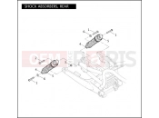 Harley-Davidson 2011 VRSC V-ROD MUSCLE  - VRSCF SHOCK ABSORBERS, REAR