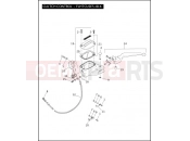 Harley-Davidson 2010 CVO/CUSTOM CVO ULTRA CLASSIC  - FLHTCUSE5 CLUTCH CONTROL - FLHTCUSE5-BLK