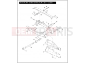 Harley-Davidson 2010 CVO/CUSTOM CVO FAT BOB  - FXDFSE2 REAR FORK, DEBRIS DEFLECTOR & BELT GUARD