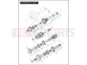 Harley-Davidson 2010 CVO/CUSTOM CVO ULTRA CLASSIC BLACK  - FLHTCUSE5 BLK TRANSMISSION GEARS