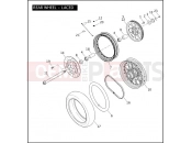 Harley-Davidson 2010 DYNA DYNA SUPER GLIDE  - FXD REAR WHEEL - LACED
