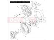 Harley-Davidson 2010 DYNA DYNA SUPER GLIDE CUSTOM  - FXDC FRONT WHEEL - CAST & SLOTTED